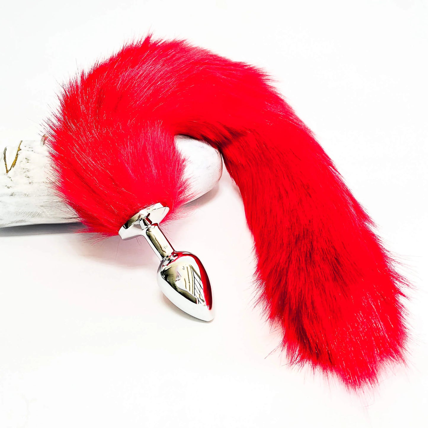 Μεταλλικό Butt Plug με Ουρά Γούνας