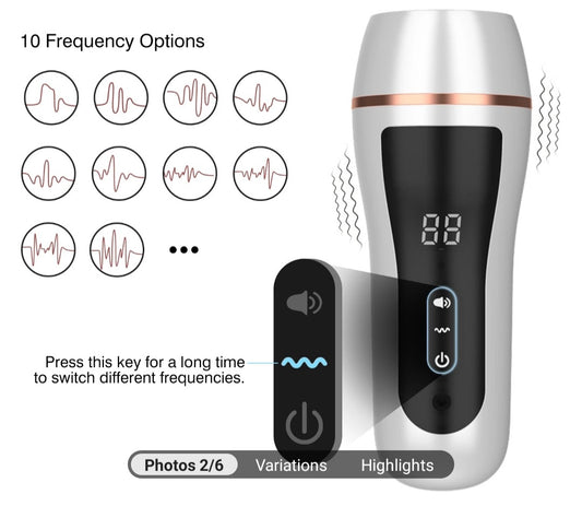 Κύπελλο αυνανιστήρι με 10 επιλογές δόνησης