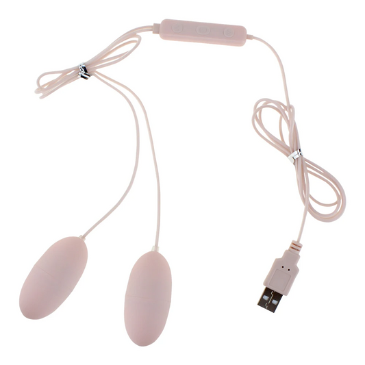 Διπλό δονούμενο αυγό με χειριστήριο USB