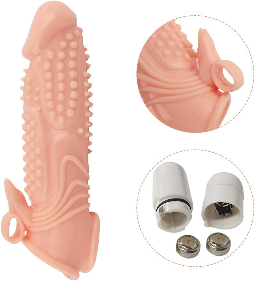 Δονητής προέκταση πέους με ανάγλυφη υφή