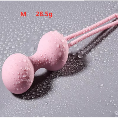 Ροζ Kegel μπάλες για ενδυνάμωση των μυών του κόλπου